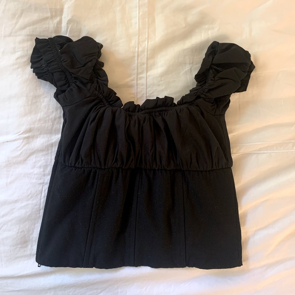 I.AM.GIA black naomi top XS, NWOT - Picture 3 of 5